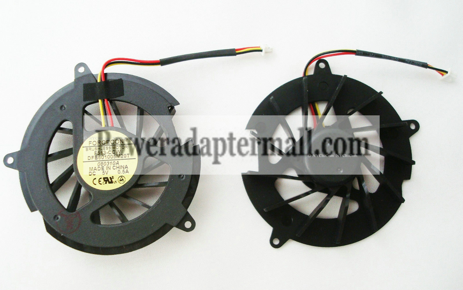 HP PAVILION DV5000 DV5100 Forcecon CPU FAN AD5805HX-TB3 - Click Image to Close